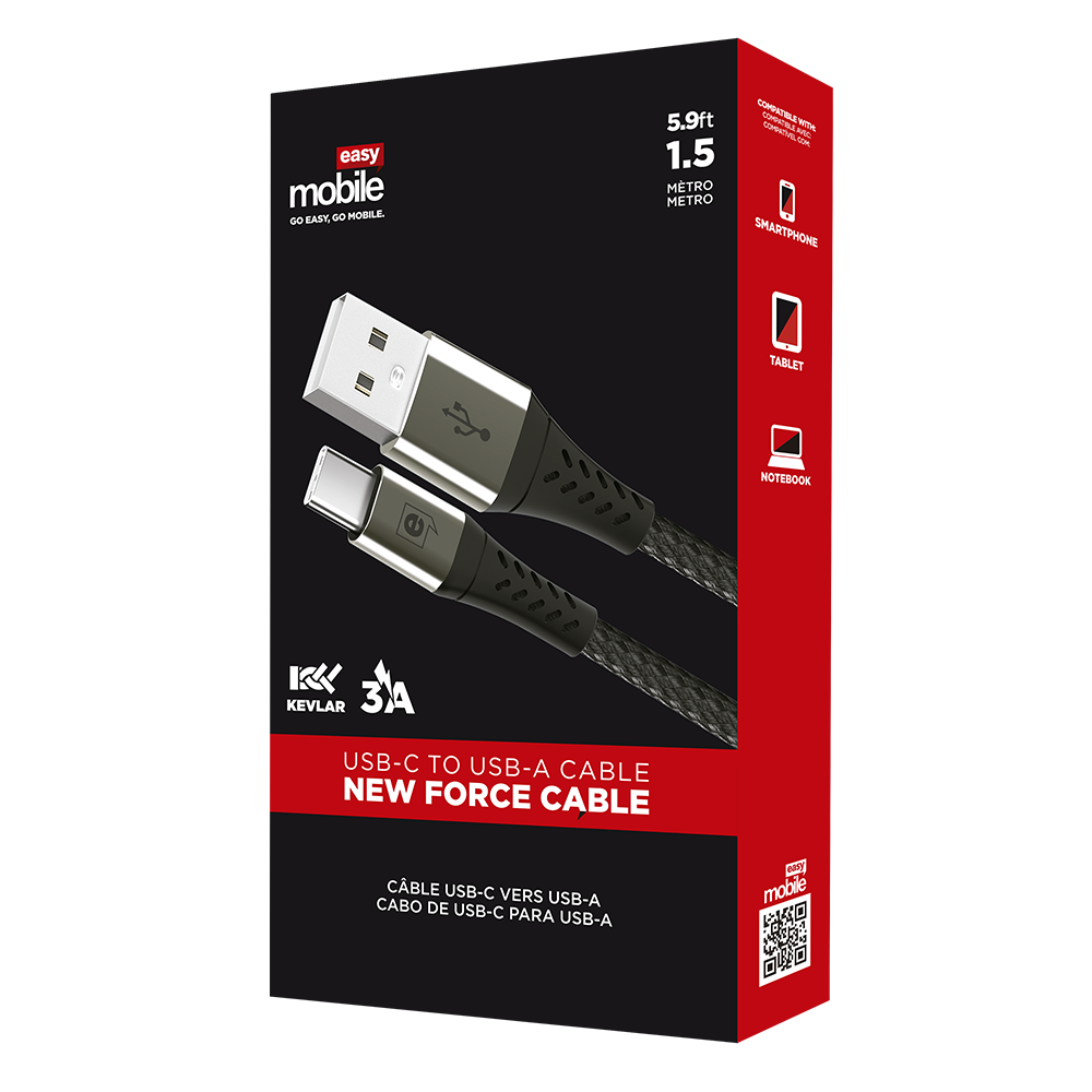 New Force Cable USB para Type-C 1.5M - Imagem 4