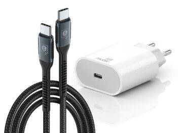 Kit USB-C 30W: Carregador + Cabo