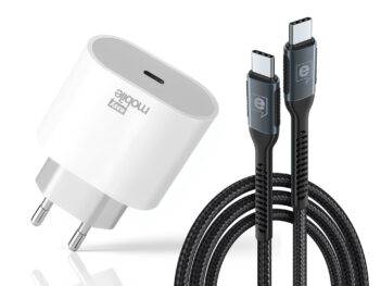 Kit USB-C 40W: Carregador + Cabo